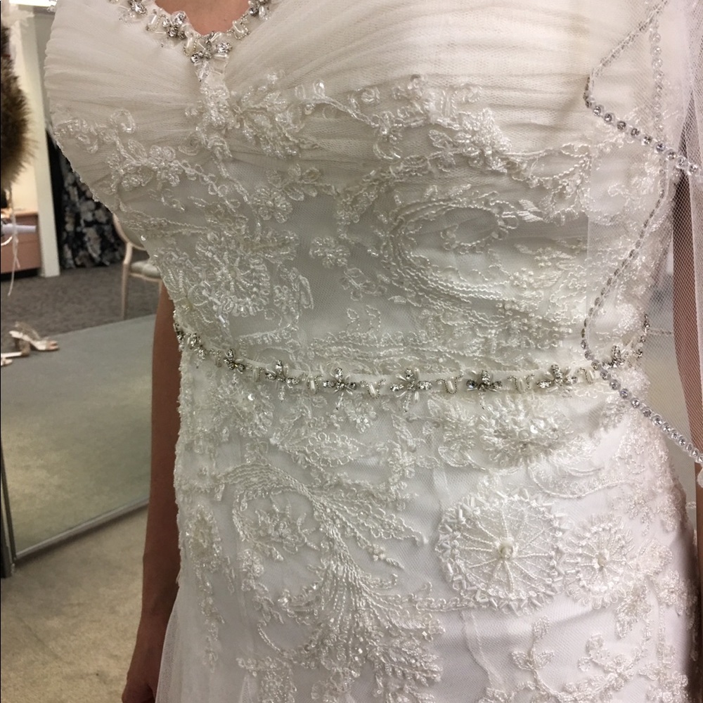 NWT Melissa Sweet IVORY Tulle wedding dress 10 - Picture 5 of 6